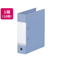 リヒトラブ D型リングファイル A4タテ 背幅74mm 水 10冊 FCG622U-G2280-14