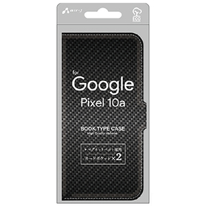 エアージェイ Google Pixel 10a用 手帳型ケース ブラック AC-PIX10A PB CB-イメージ1