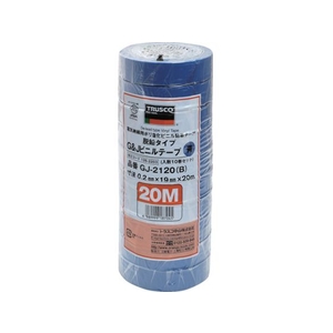 トラスコ中山 TRUSCO 脱鉛タイプビニールテープ 19mm×20m 10巻入り 青 FC585GR-1262203-イメージ1