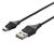 BUFFALO どっちもUSBコネクター採用 USB2．0ケーブル(A to miniB)(0．5m) どっちもUSBケーブル ブラック BSUAMNDU205BKA-イメージ1