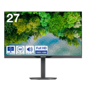 グリーンハウス 27型液晶ディスプレイ ブラック GH-LCW27CH-BK グリーンハウス 27型液晶ディスプレイ ブラック GH-LCW27CH-BK