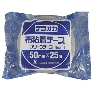 寺岡 TERAOKA/カラーオリーブテープ NO.145 黒 50mm×25M FC690UJ-4195957-イメージ1