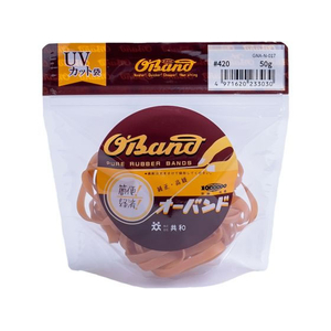 共和 輪ゴム オーバンド 透明袋 #420 アメ 50g FC872SZ-GNA-N-017-イメージ1