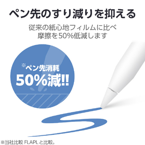 エレコム 11インチiPad Air(M3/M2)用フィルム 紙心地 反射防止 ケント紙タイプ TB-A25MFLAPLL-イメージ5