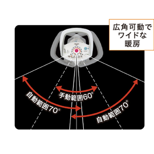コロナ 遠赤外線電機暖房機 コアヒートスリム ホワイト DH-926R(W)-イメージ6