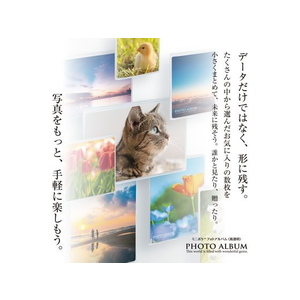セキセイ ミニポケ フォトアルバム 高透明 Lサイズ タテ 20枚 FC616NZ-KP-7002-90-イメージ2