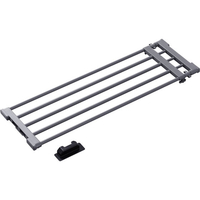 アイリスオーヤマ 伸縮棚アダプター付き 75～120cm グレー FCJ830V-H-J-NST75R