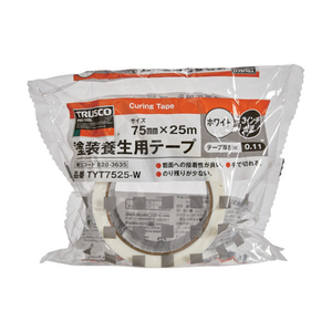 トラスコ 塗装養生用テープ　ホワイト　７５Ｘ２５ TRUSCO　塗装養生テープ TYT7525-W-イメージ2