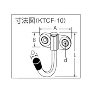 光 回転フック 小 FC111FN-3815625-イメージ2
