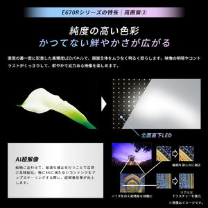 TVS REGZA 50V型4Kチューナー内蔵4K対応液晶テレビ 50E670R-イメージ6