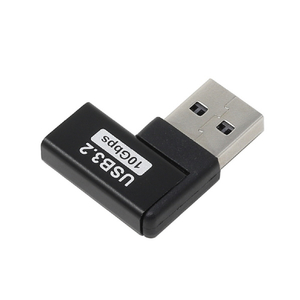 アイネックス USBアダプタ Aオス - Cメス 右L型 10Gbps U32AC-RFAD-イメージ4