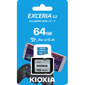 キオクシア microSDXC UHS-Iメモリカード(64GB) EXCERIA G2 KMUB064G