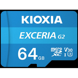 キオクシア microSDXC UHS-Iメモリカード(64GB) EXCERIA G2 KMU-B064G-イメージ2