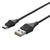 BUFFALO どっちもUSBコネクター採用 USB2．0ケーブル(A to miniB)(1．0m) どっちもUSBケーブル ブラック BSUAMNDU210BKA-イメージ1