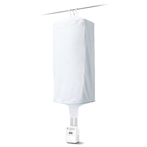 アイリスオーヤマ ふとん乾燥機 衣類乾燥袋M ホワイト FK-CDB-M-イメージ1