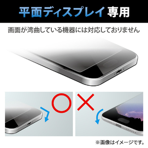 エレコム 6．1inchスマートフォン用フィルム 指紋防止 高透明 P-61FLFG-イメージ6