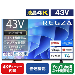 TVS REGZA 43V型4Kチューナー内蔵4K対応液晶テレビ REGZA 43E670R TVS REGZA 43V型4Kチューナー内蔵4K対応液晶テレビ REGZA 43E670R