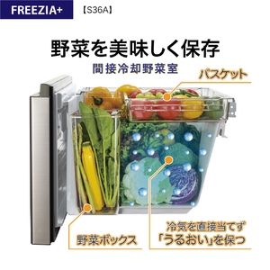 AQUA 【右開き】362L 4ドア冷凍冷蔵庫 フリージア・プラス ブライトシャンパン AQR-S36A(N)-イメージ13