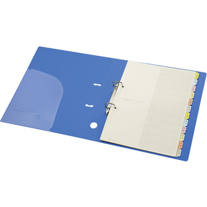 コクヨ カラー仕切カード(ファイル用) A4タテ 12山 2穴 10組 1パック(10組) F810204-ｼｷ-80N-イメージ2