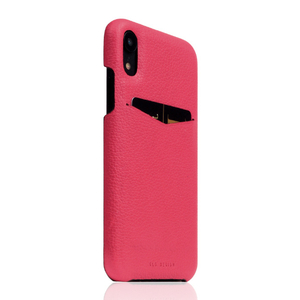 SLG Design iPhone XR用ケース Full Grain Leather Back Case ピンクローズ SD15464I61-イメージ1