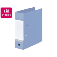 リヒトラブ D型リングファイル A4タテ 背幅88mm 水 10冊 FCG624U-G2290-14