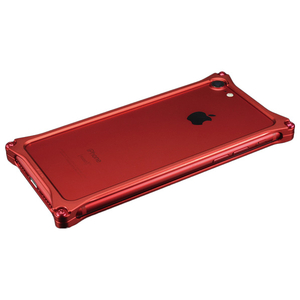 ギルドデザイン iPhone 8/7用アルミ製ソリッドバンパーケース マットレッド GI-402MR-イメージ1