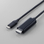 エレコム USB Type-C(TM) - HDMI(R)変換ケーブル(5.0m) ブラック CAC-CHDMI50BK2-イメージ2
