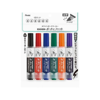 ぺんてる ノックル ボードにフィット 太字 6色セット FCC5029-EMWL5BF6ST