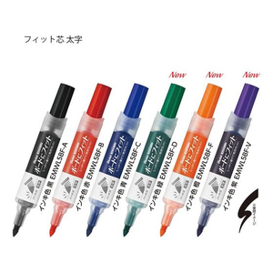 ぺんてる ノックル ボードにフィット 太字 6色セット FCC5029-EMWL5BF6ST-イメージ2