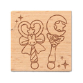 アーテック 木柄スタンプ30 魔法少女 マジカルステッキ FCE576U-74772