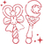 アーテック 木柄スタンプ30 魔法少女 マジカルステッキ FCE576U-74772-イメージ3
