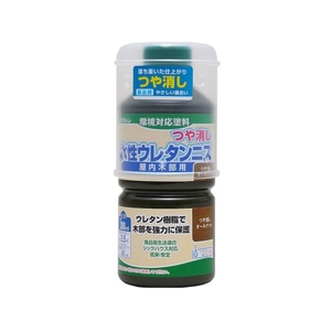 和信ペイント/水性ウレタンニス つや消しオールナット 300ml 800343 FC272XK-800343-イメージ1