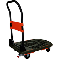 トラスコ 樹脂台車 カルティオ ７８０Ｘ４９０ 折畳 オリーブドラブ スチールストッパー付き 完成品 MPK-780-OD-SS