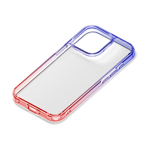 PGA iPhone 15 Pro用グラデーションハイブリッドケース パープル×レッド PG-23BPT10PP-イメージ1