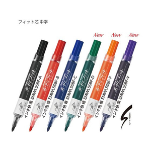 ぺんてる ノックル ボードにフィット 中字6色セット FCC5030-EMWL5SBF6ST-イメージ2