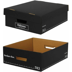 フェローズ バンカーズボックス 743S フルブラック2個 FCE839L-FE-100143115-イメージ2