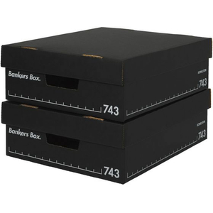 フェローズ バンカーズボックス 743S フルブラック2個 FCE839L-FE-100143115-イメージ3