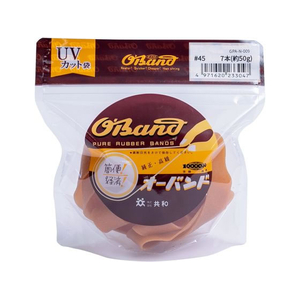 共和 輪ゴム オーバンド 透明袋 #45 アメ 50g FC874SZ-GPA-N-009-イメージ1