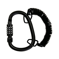 和気産業 WAKI/カラビナ錠ワイヤー付 IB-154 FC192ZF-3622875