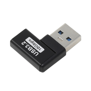 アイネックス USBアダプタ Aオス - Cメス 左L型 10Gbps U32AC-LFAD-イメージ2