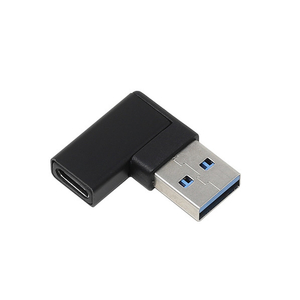 アイネックス USBアダプタ Aオス - Cメス 左L型 10Gbps U32AC-LFAD-イメージ3