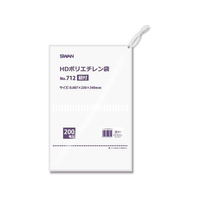 シモジマ スワン/HDポリエチレン袋 紐付 No.712(230×340mm)200枚×10袋 FCC0958-12065516080