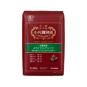 京都西京極 小川珈琲店 小川珈琲/小川珈琲店 有機珈琲 オリジナルブレンド 豆 500g FCJ743E-イメージ1