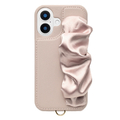 ユニケース iPhone 16用Classy Scrunchie Case ピンク UNI-CSIP24M-2CSPK