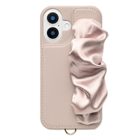 ユニケース iPhone 16用Classy Scrunchie Case ピンク UNI-CSIP24M-2CSPK