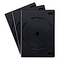 サンワサプライ DVD-TN6-03BKN DVDトールケース(6枚収納・3枚セット