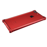 ギルドデザイン iPhone 8Plus/7Plus用アルミ製バンパーケース マットレッド GI-412MR