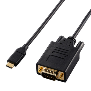 エレコム USB Type-C(TM) - VGA変換ケーブル(2.0m) ブラック CAC-CVGA20BK2-イメージ1