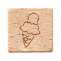 アーテック 木柄スタンプ10 ネオンサイン ソフトクリーム FCE578U-74774