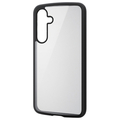 エレコム Galaxy A55 5G用TOUGH SLIM LITE フレームカラー ストラップホールシート付 ブラック PM-G243TSLFCBK